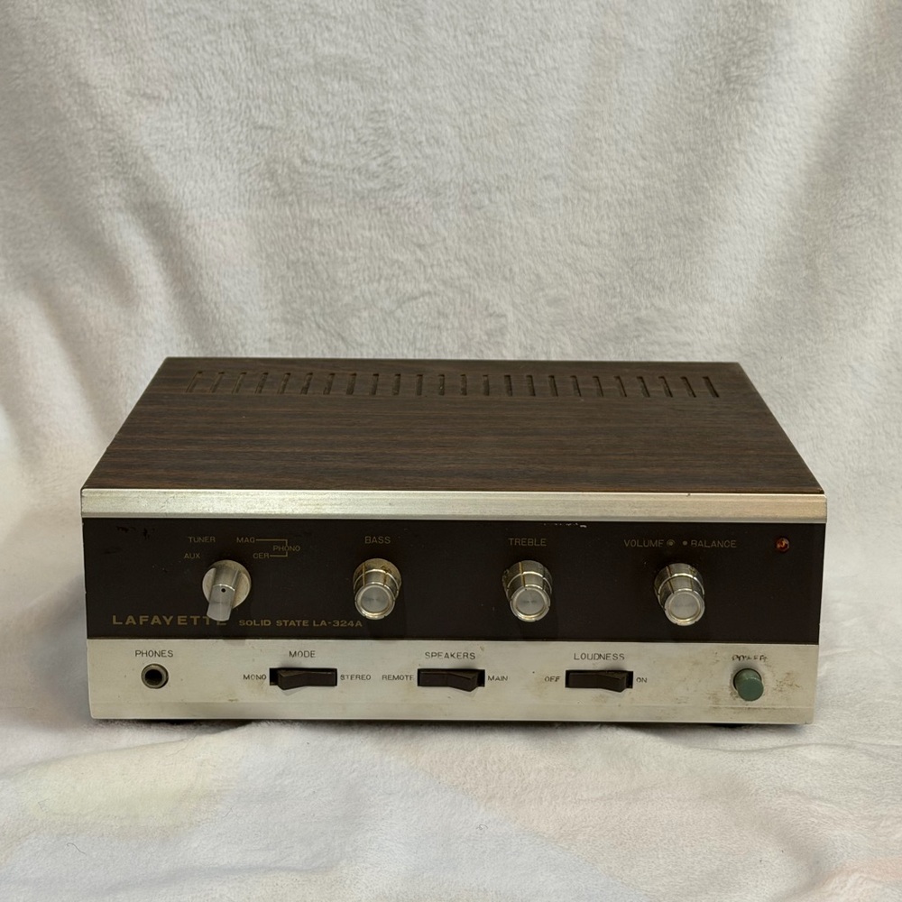Vintage Lafayette LA-324A Solid State Amplifier Tested/Works
